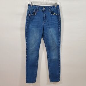 Oak & Vine Denim Jeans Junior Size 12 Blue Medium Wash NWT